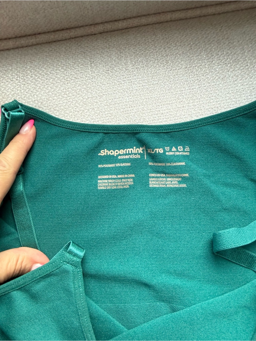 Shapermint Adjustable-Strap Camisoles — Teal and Blue - Picture 3 of 3